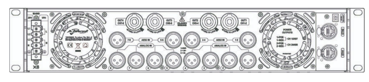  Power Amplifier X8 